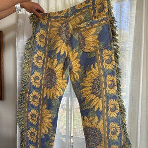 Sunflower Tapestry Pants Size L/XL